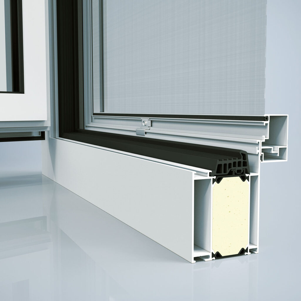 sonnenschutz fenster textil außenrollo easy einfache montage solarantrieb aluminium spurlos rückbaubar stabil langlebig witterungsbeständig pulverbeschichtet genehmigungsfrei hochwertig nachträgliche montage hergestellt in deutschland Solar-Klemm-Rollo (SKR)